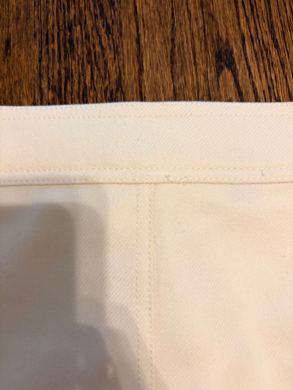 J.Crew Ivory Wool Mini Skirt Size 18 Lined Classic A-Line - Picture 6 of 10